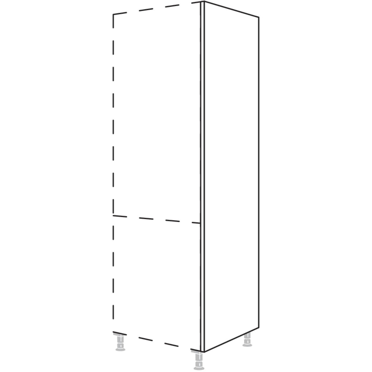 Nobilia XL-Abschlusswange in Korpushöhe HWK10-2X 10671