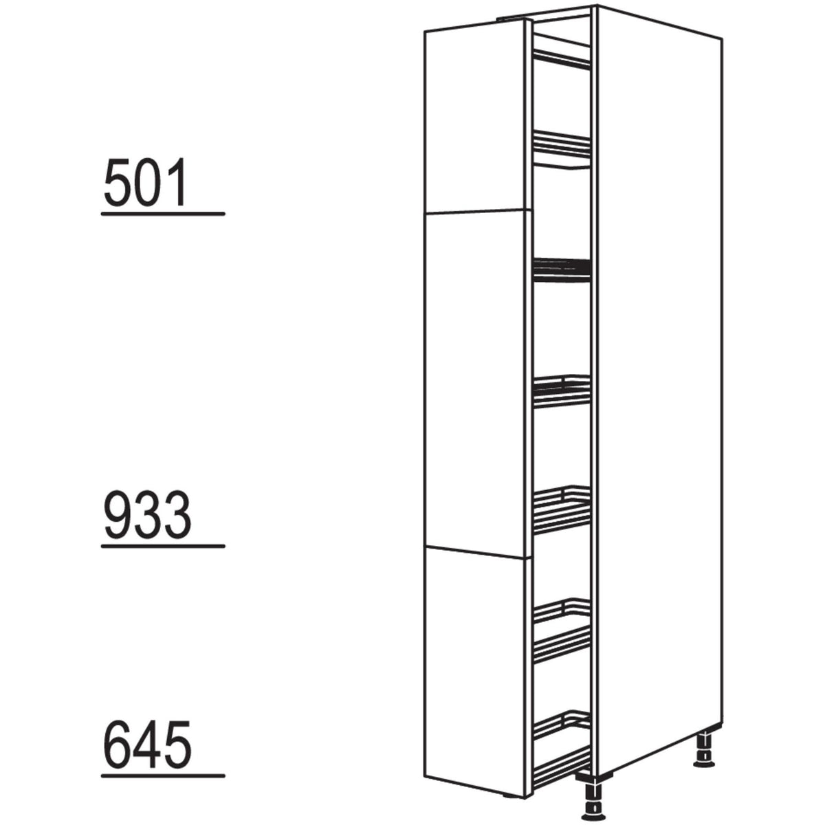 Nobilia XL-Apothekerschrank HA30-1X 32270