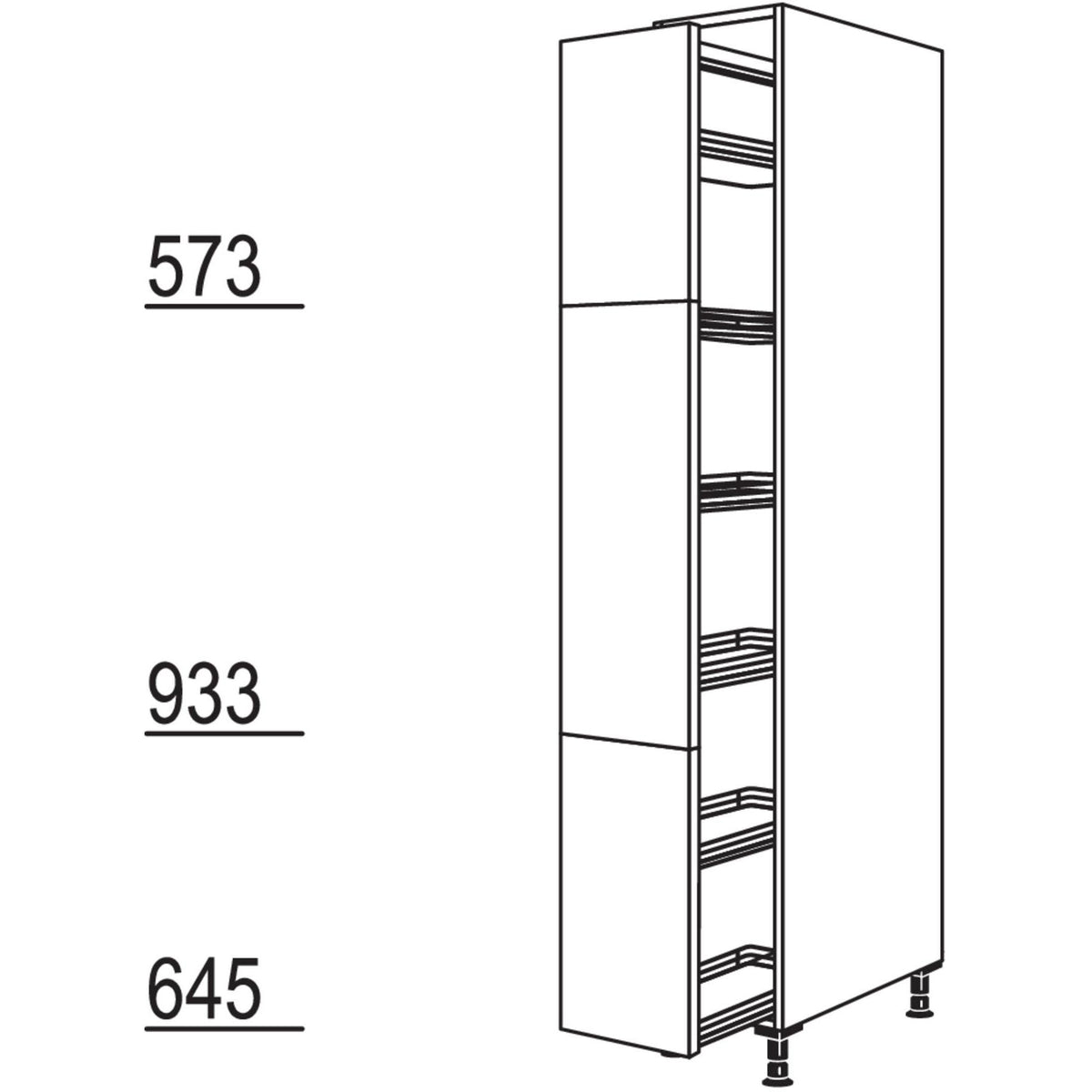 Nobilia XL-Apothekerschrank HA40-2X 40271