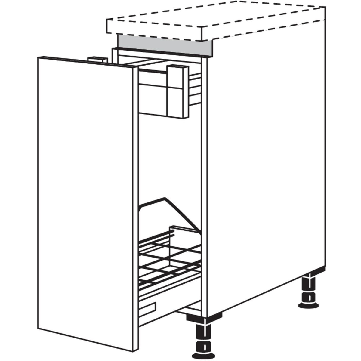 Nobilia XL-Auszugschrank NUIAF30-X 57023