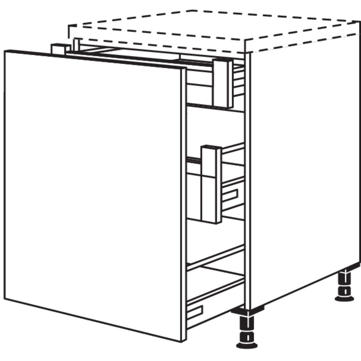 Nobilia XL-Auszugschrank UAIAI45-X 37132