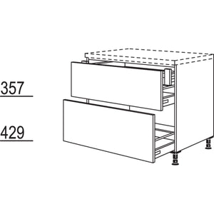 Nobilia XL-Auszugschrank UI2DA120-X 31563