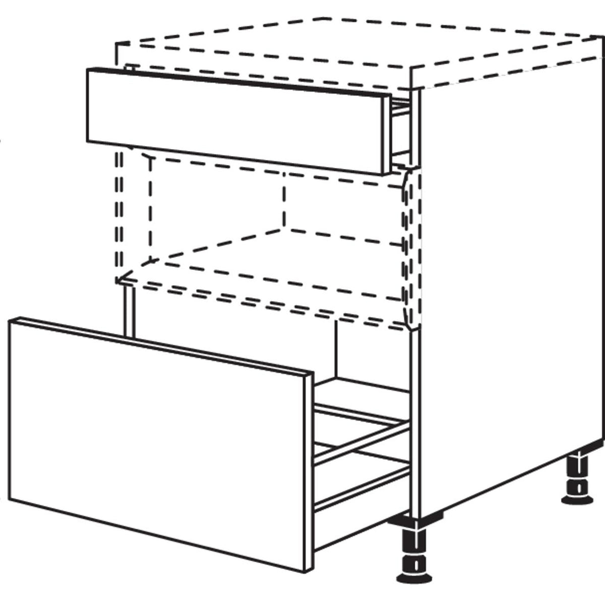 nobilia XL-Auszugschrank fuer Regaleinsatz Case USAC60-X 37220