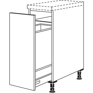 Nobilia XL-Auszugschrank mit Wertstoffsammler UDAWS30-X 37138