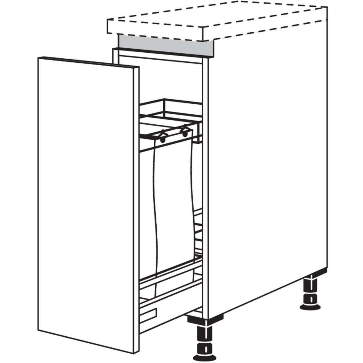 Nobilia XL-Baguetteschrank NUABT30-X 58008