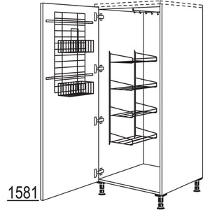 nobilia XL-Besen-- Geraeteschrank HBF60-X 38514