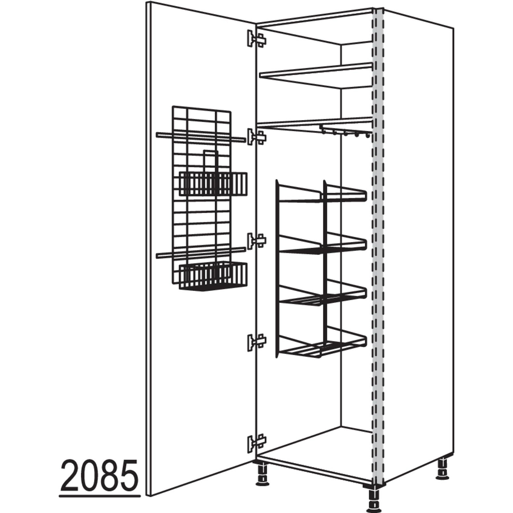 nobilia XL-Besen-- Geraeteschrank NHSBF50-1X 36914
