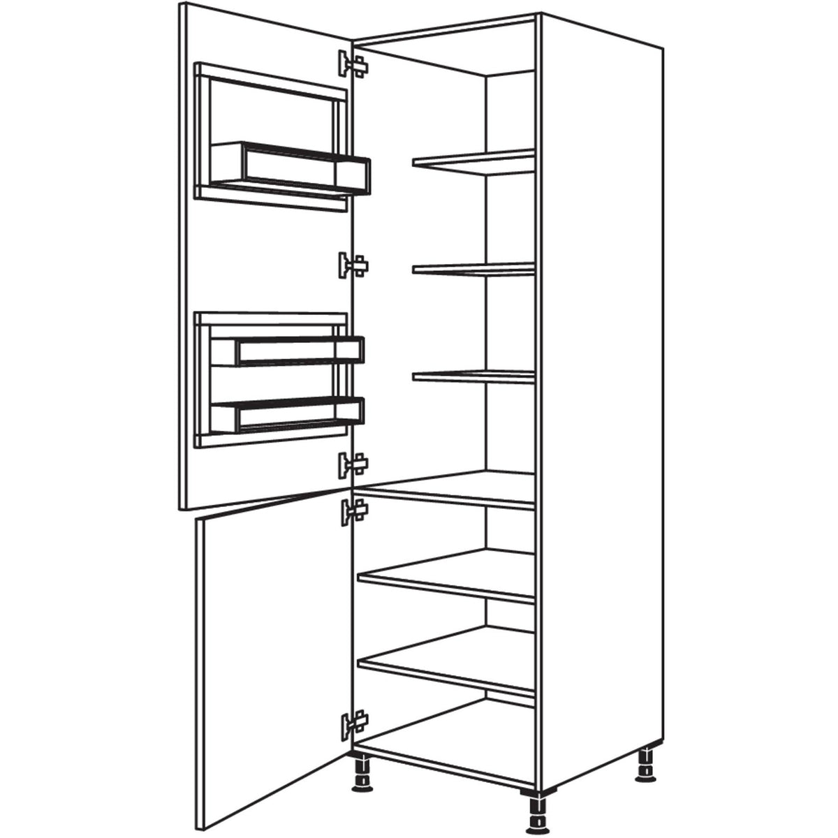 nobilia XL-Breakfastschrank BKFST60-2X 40151