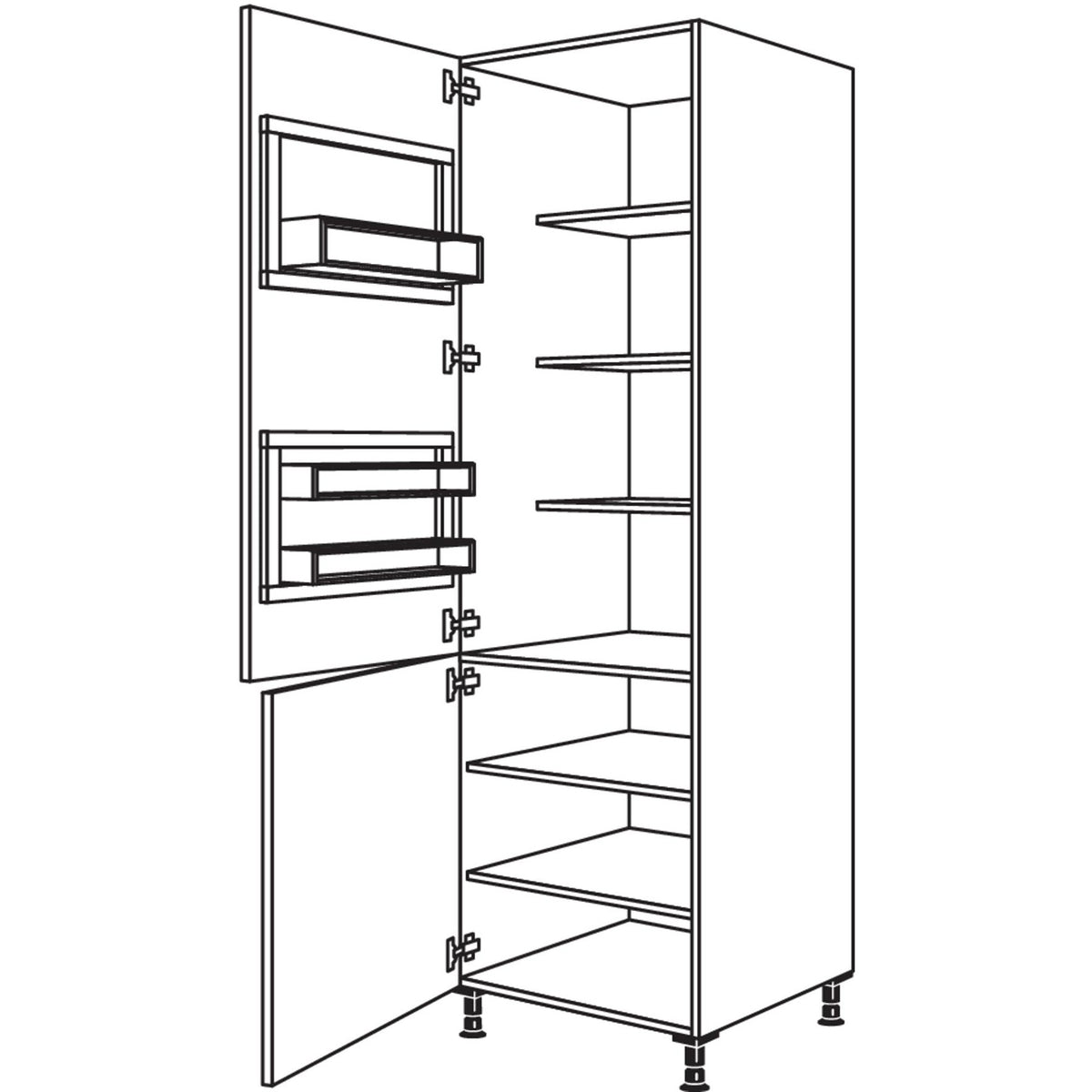 nobilia XL-Breakfastschrank BKFST60-3X 53291