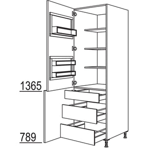 nobilia XL-Breakfastschrank BKFSTI2A60-2X 40153