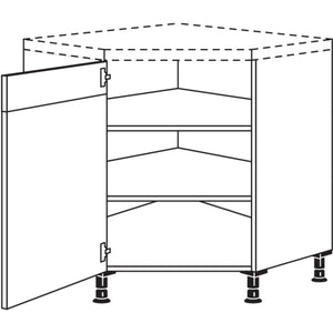 Nobilia XL-Diagonal-Eckschrank UE90-X 34080