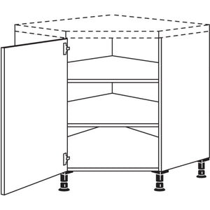 Nobilia XL-Diagonal-Eckschrank UED80-X 37072