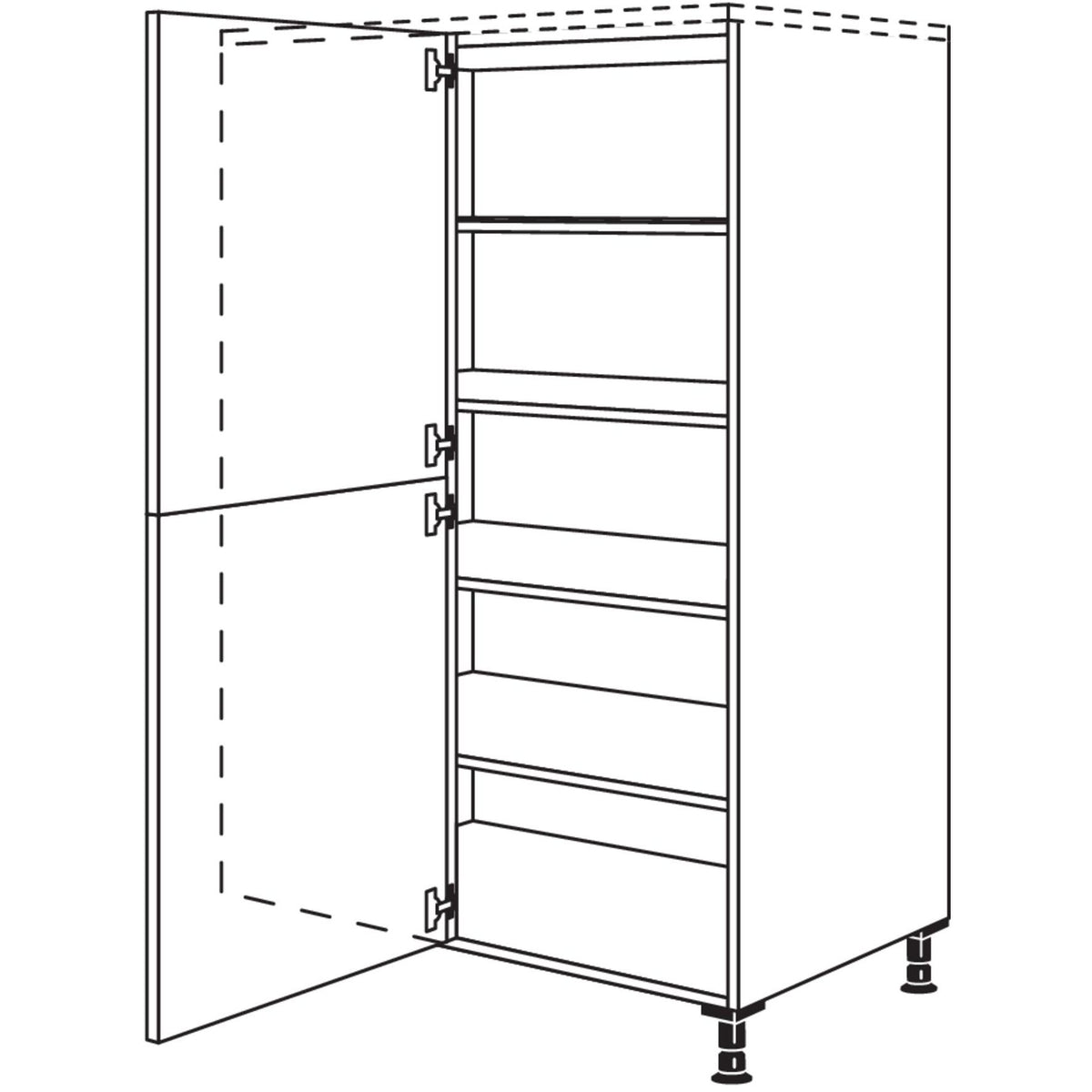 Nobilia XL-Eck-Highboard HDE100-60-X 37507