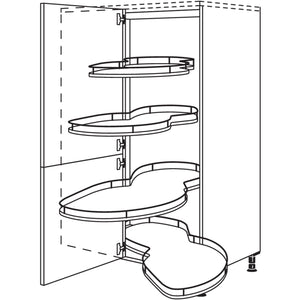 Nobilia XL-Eck-Highboard mit Schwenkauszug HESA100-45-X 33578