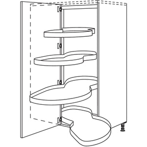 nobilia XL-Eck-Highboard mit Schwenkauszug HESAF100-45-X 37580