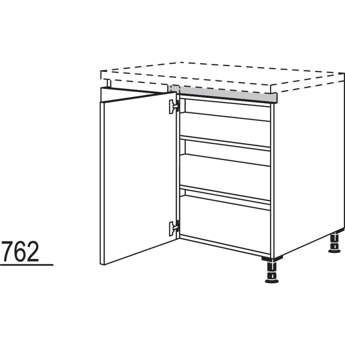 Nobilia XL-Eckschrank NUE90-40-X 56083