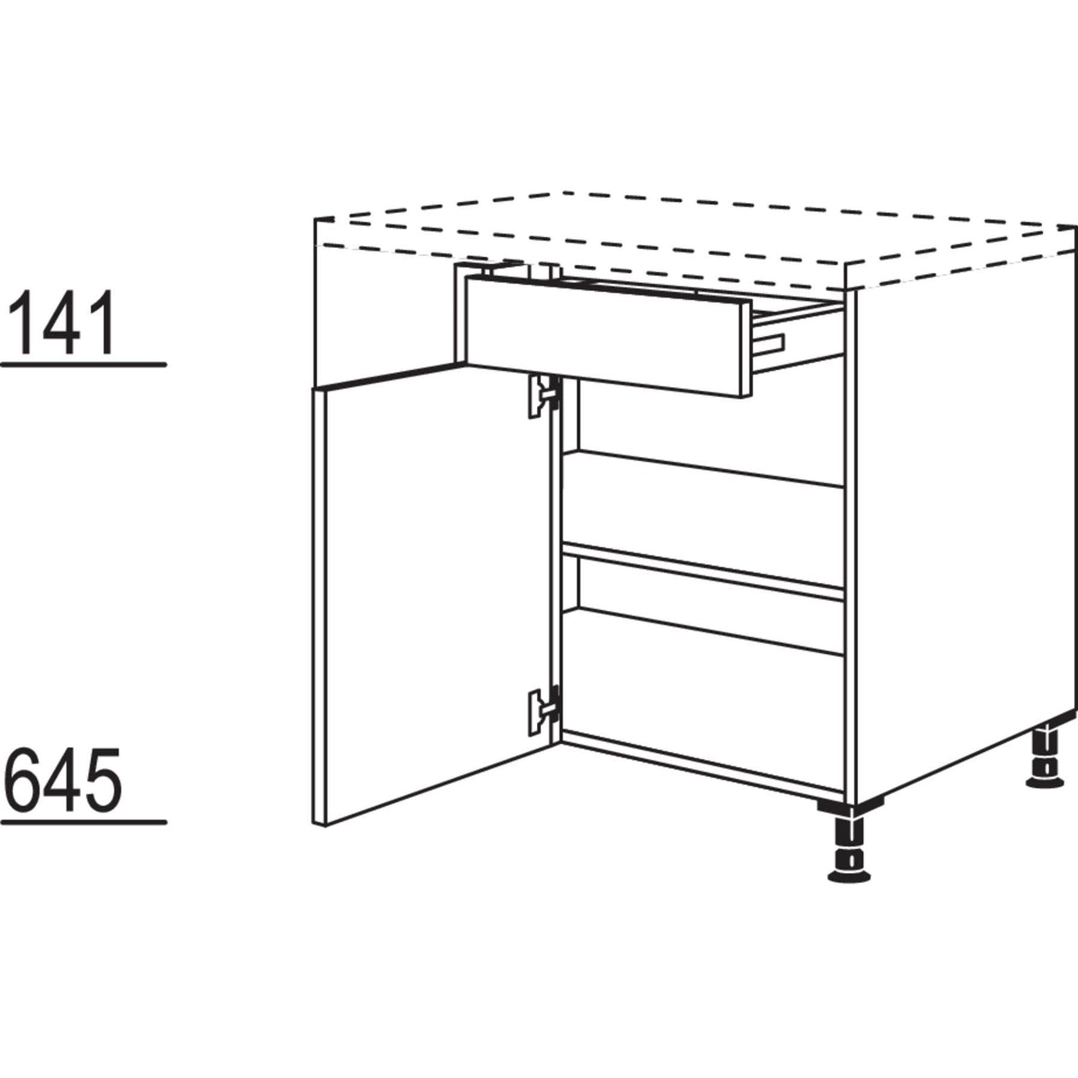 Nobilia XL-Eckschrank UE90-40-X 37084