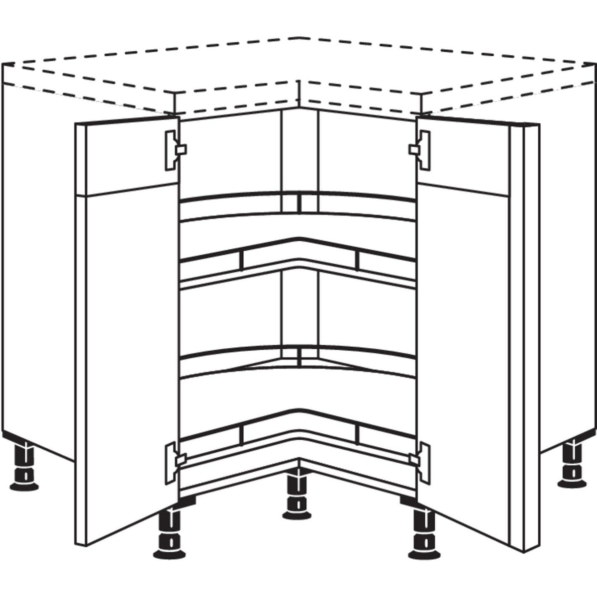 Nobilia XL-Eckschrank UETK90-X 33289