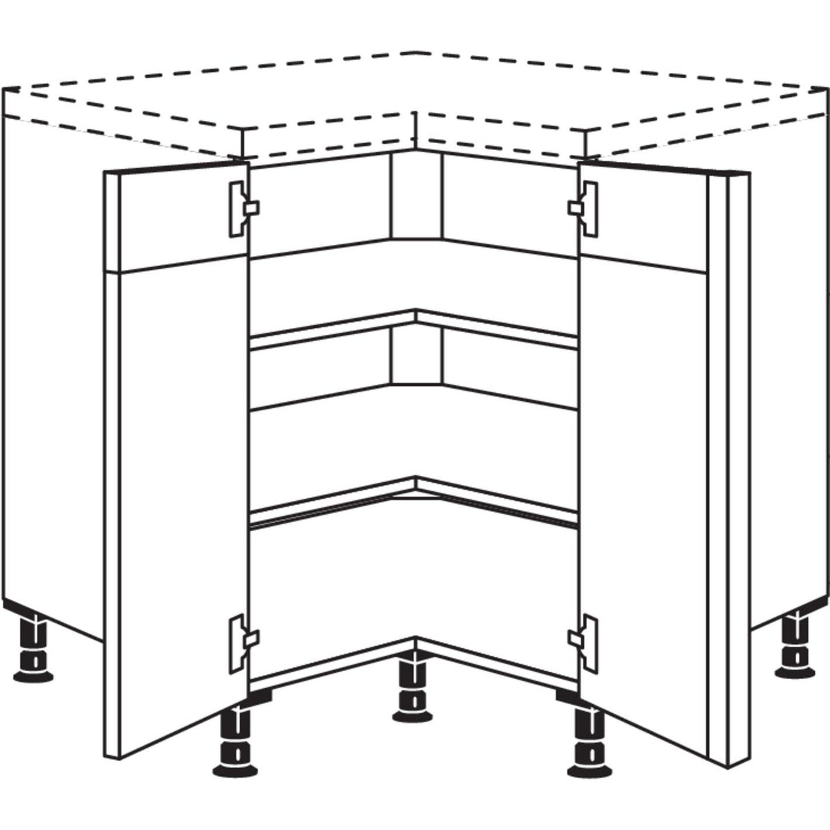 Nobilia XL-Eckschrank UTE80-X 33292