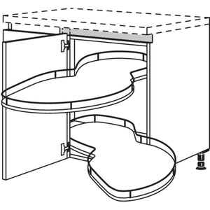 Nobilia XL-Eckschrank mit Schwenkauszug NUESA100-50-X 57191