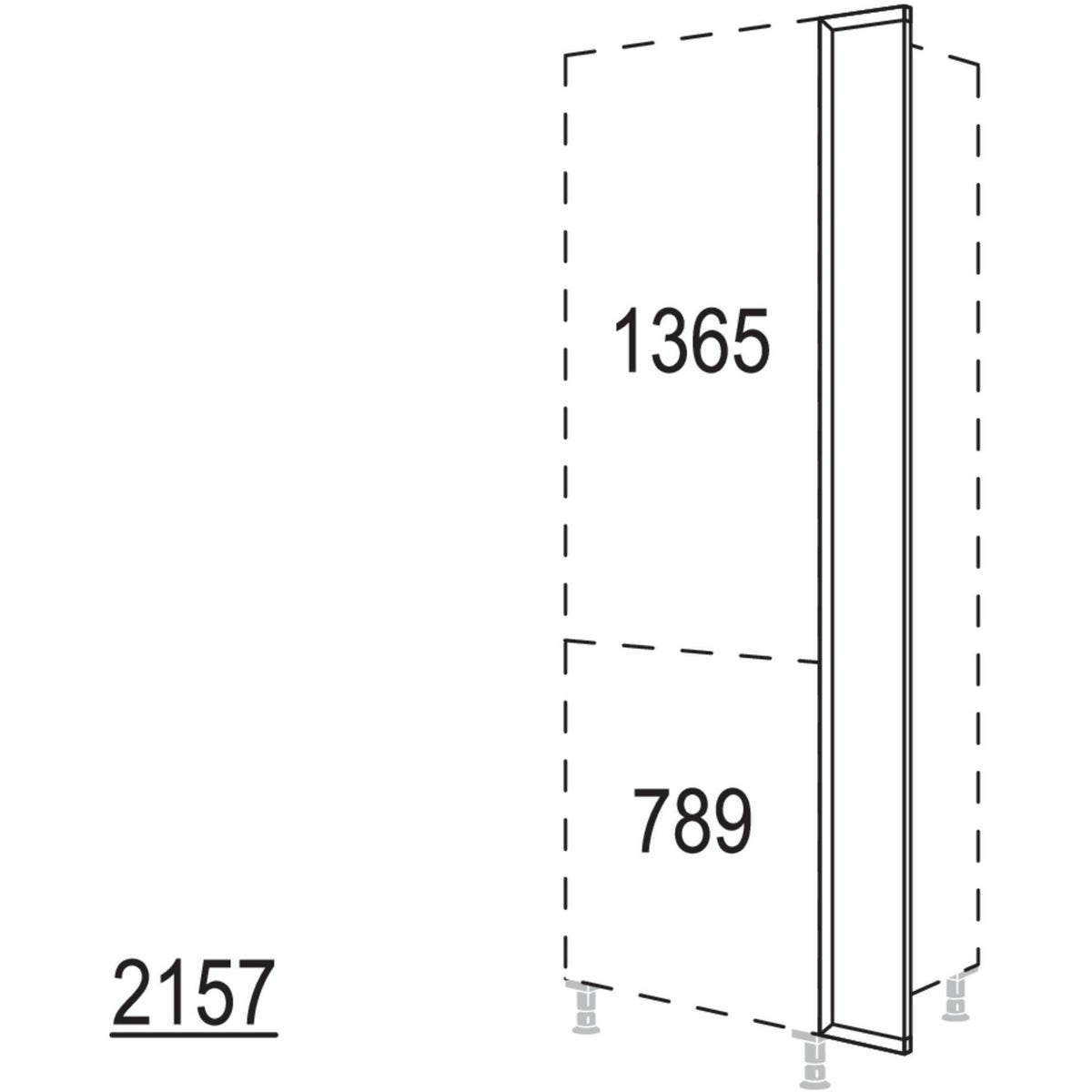 Nobilia XL-Frontpassstück HPD20-2X 40826