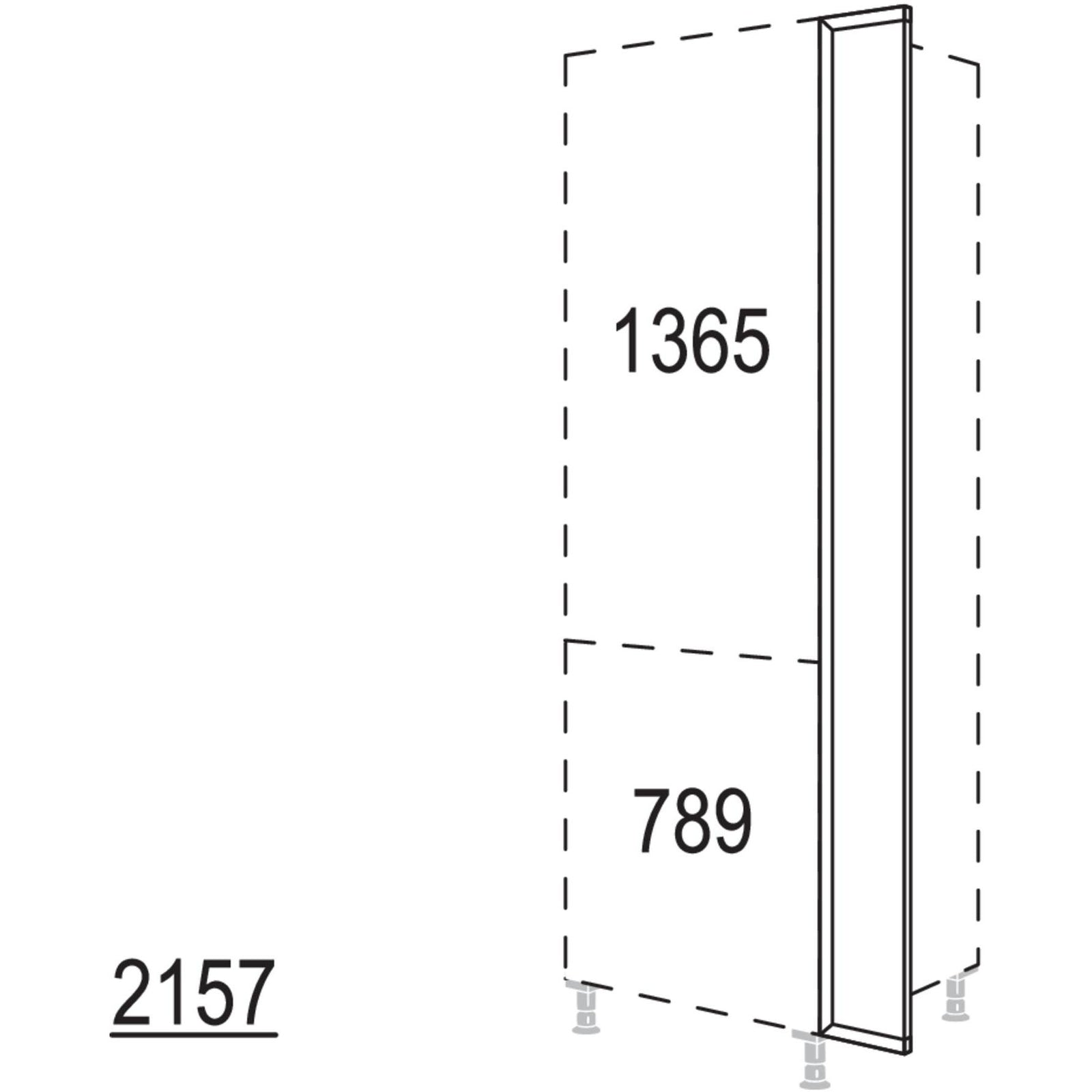 Nobilia XL-Frontpassstueck HPD20-2X 40826