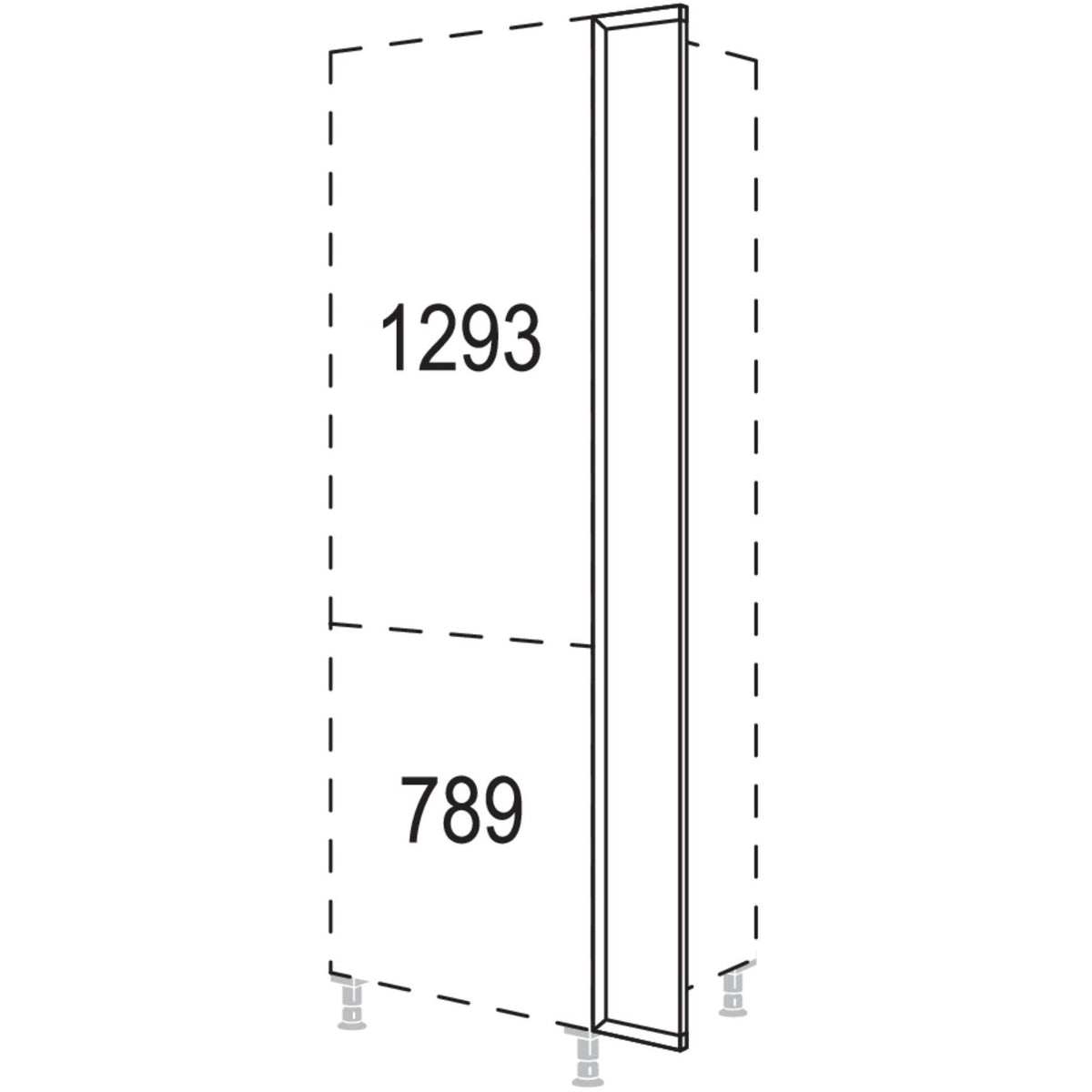 Nobilia XL-Frontpassstueck NHPD20-1X 33389