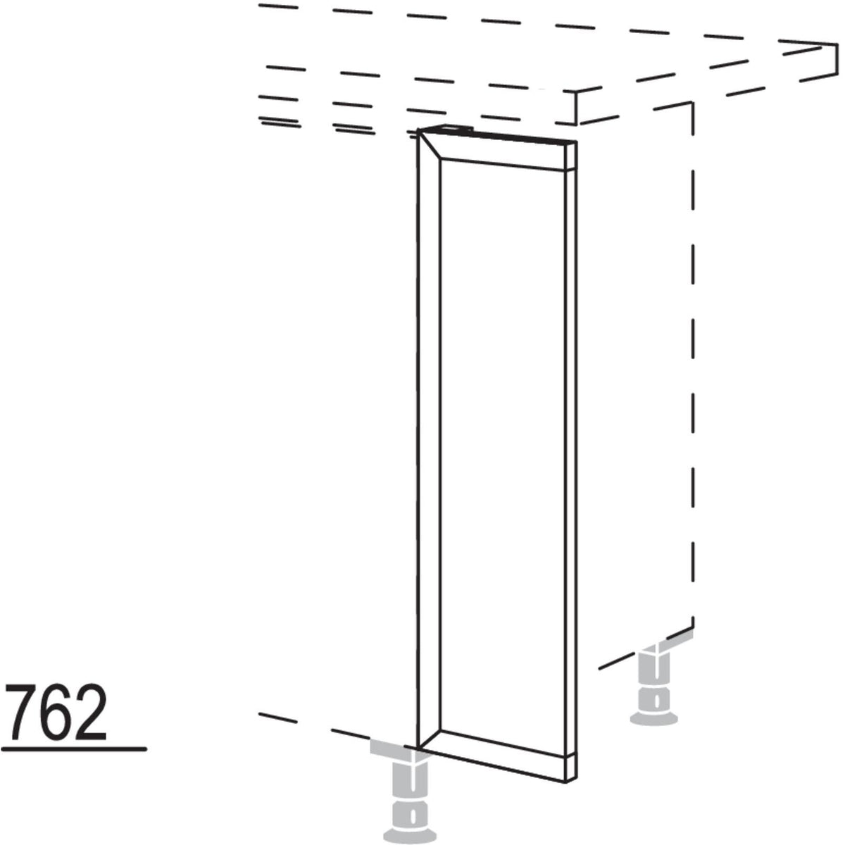 Nobilia XL-Frontpassstück NUPD20-X 57116
