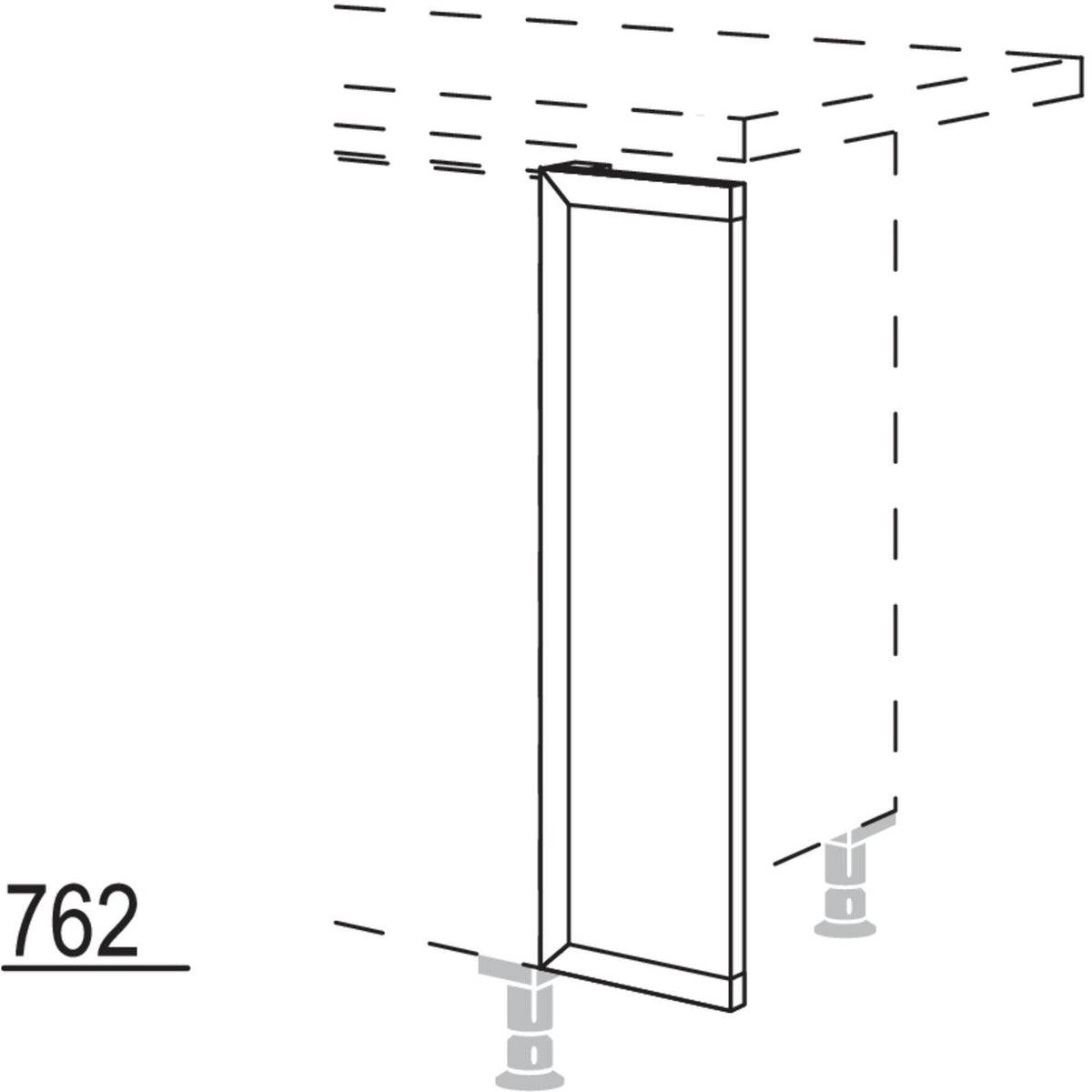 Nobilia XL-Frontpassstueck NUPD20-X 57116
