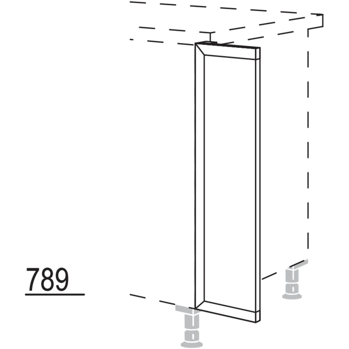 Nobilia XL-Frontpassstück UPD20-X 37230