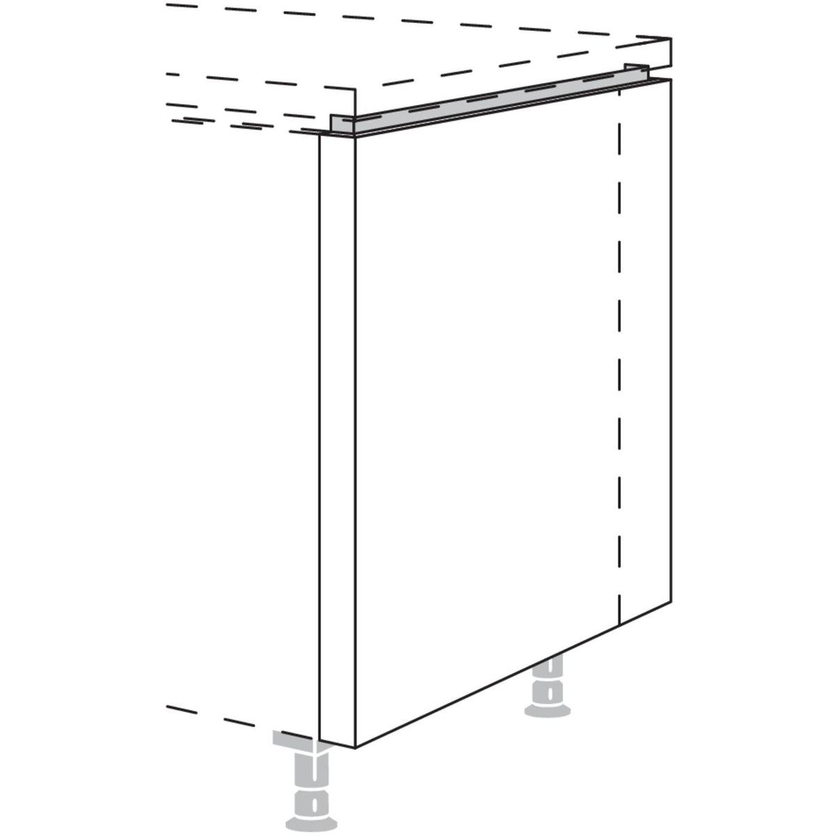 Nobilia XL-Frontwange fuer Raumplanungen NUWFR50-106-X 57959