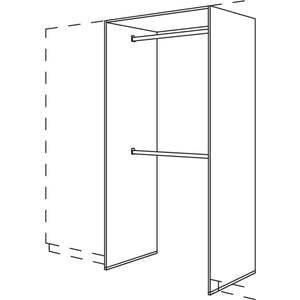 Nobilia XL-Garderoben-Anbauelement HWGA2O100-2X 43288