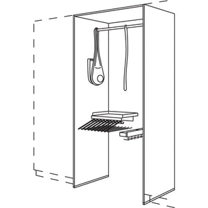 Nobilia XL-Garderoben-Anbauelement HWGALHK100-3X 54302