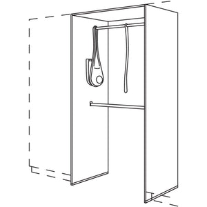 Nobilia XL-Garderoben-Anbauelement HWGALS100-1X 32289