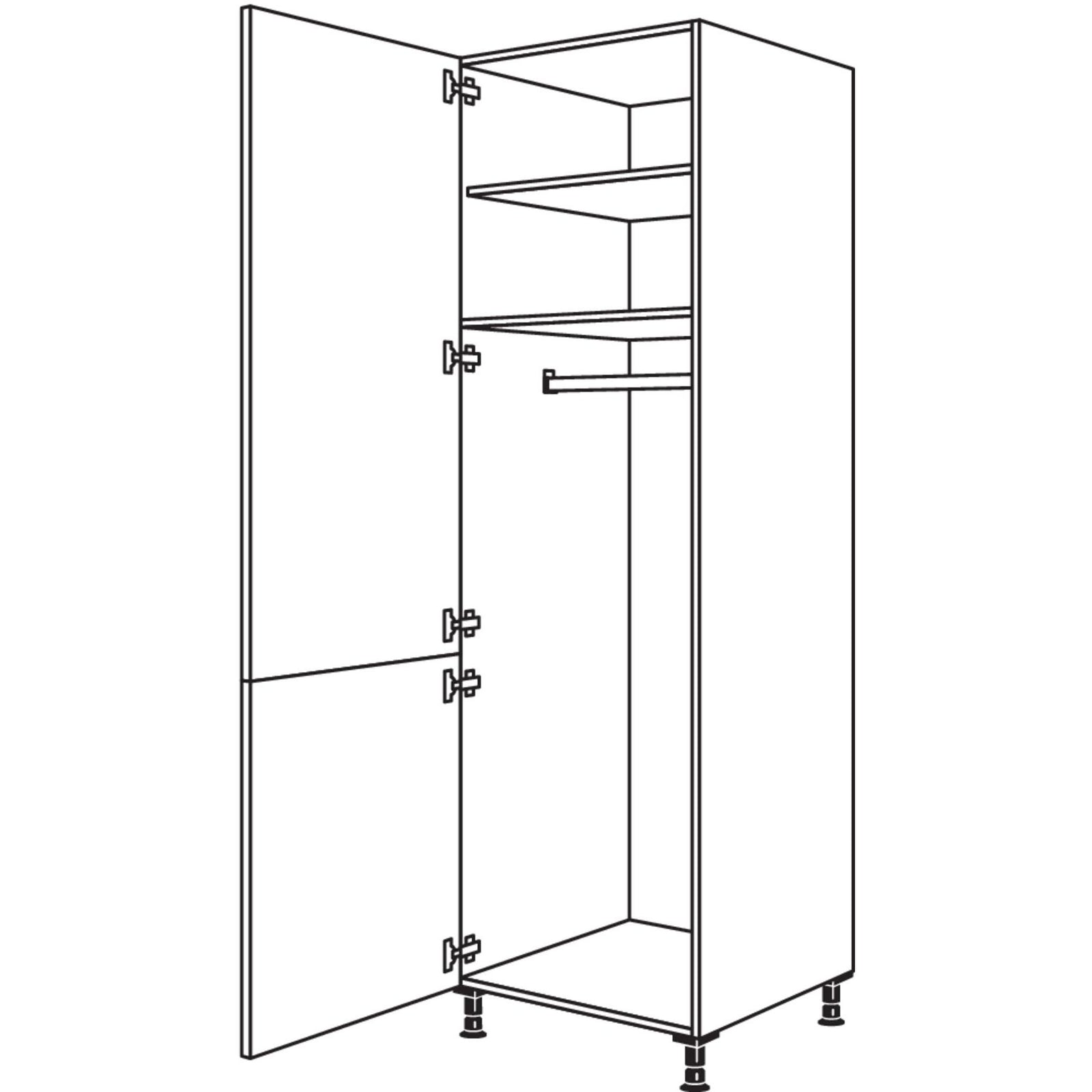 nobilia XL-armario ropero HDWG40-3X 40 cm