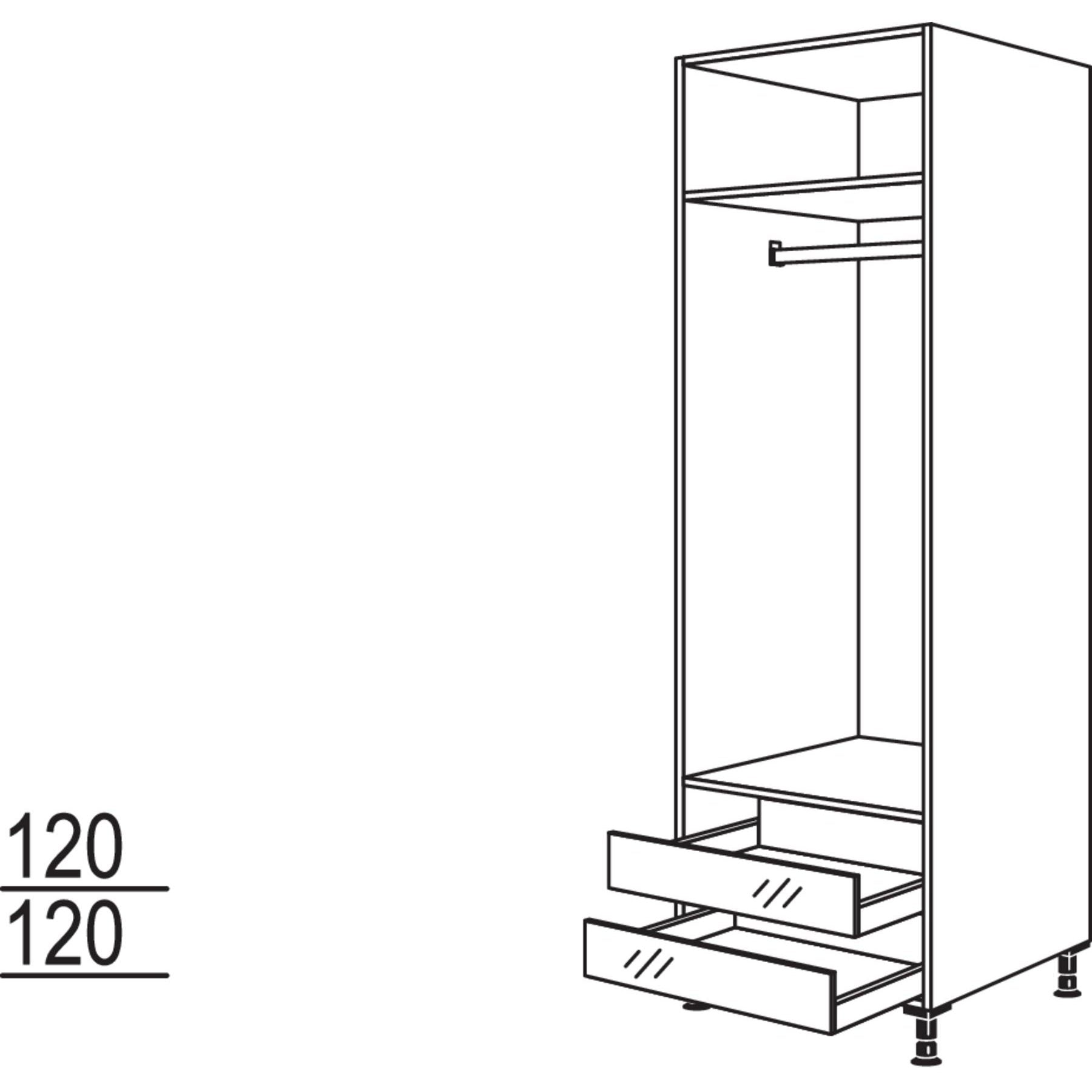 Nobilia XL-Garderobenschrank HWGAO40-1X 32205