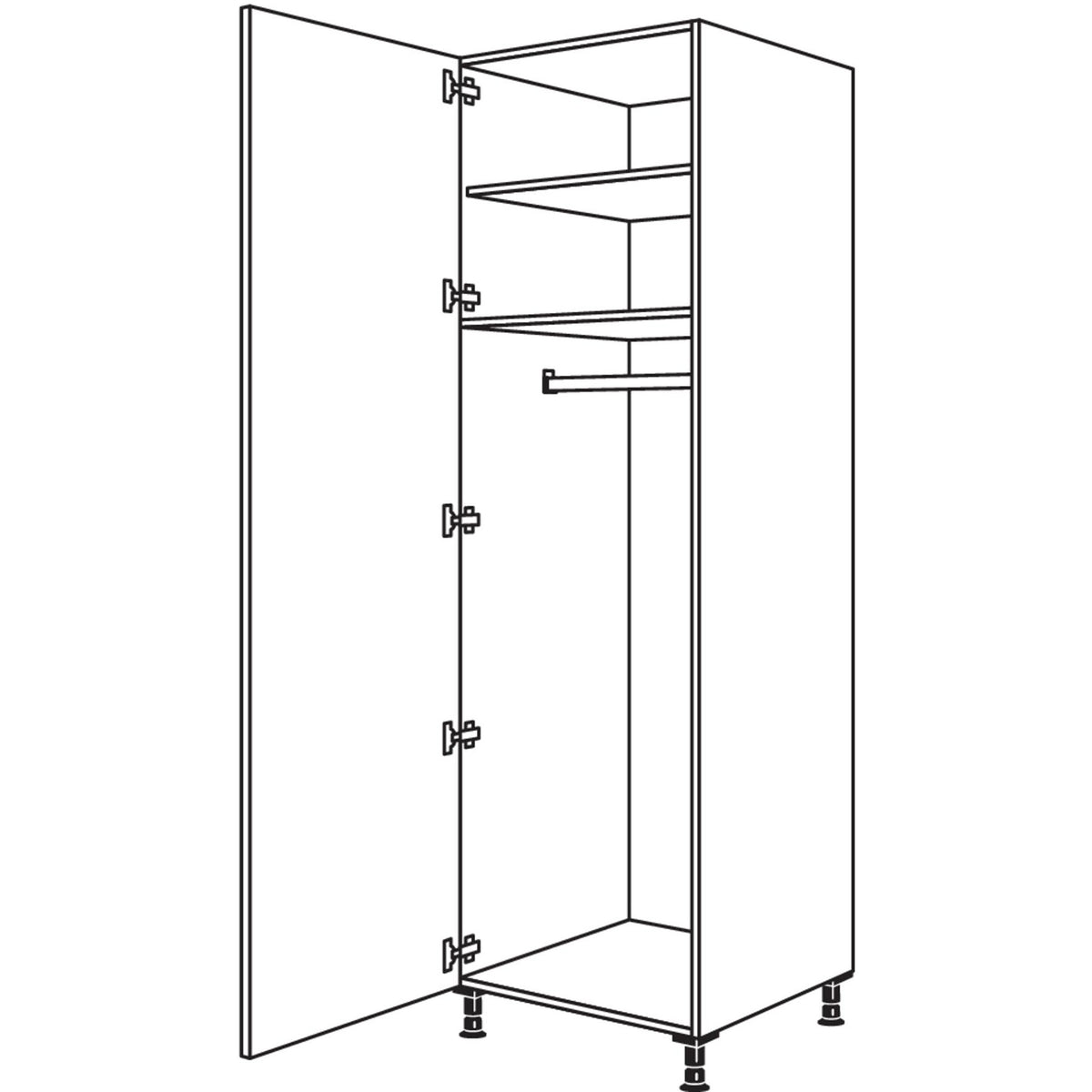 nobilia XL-Garderobenschrank HWGF40-3X 53282