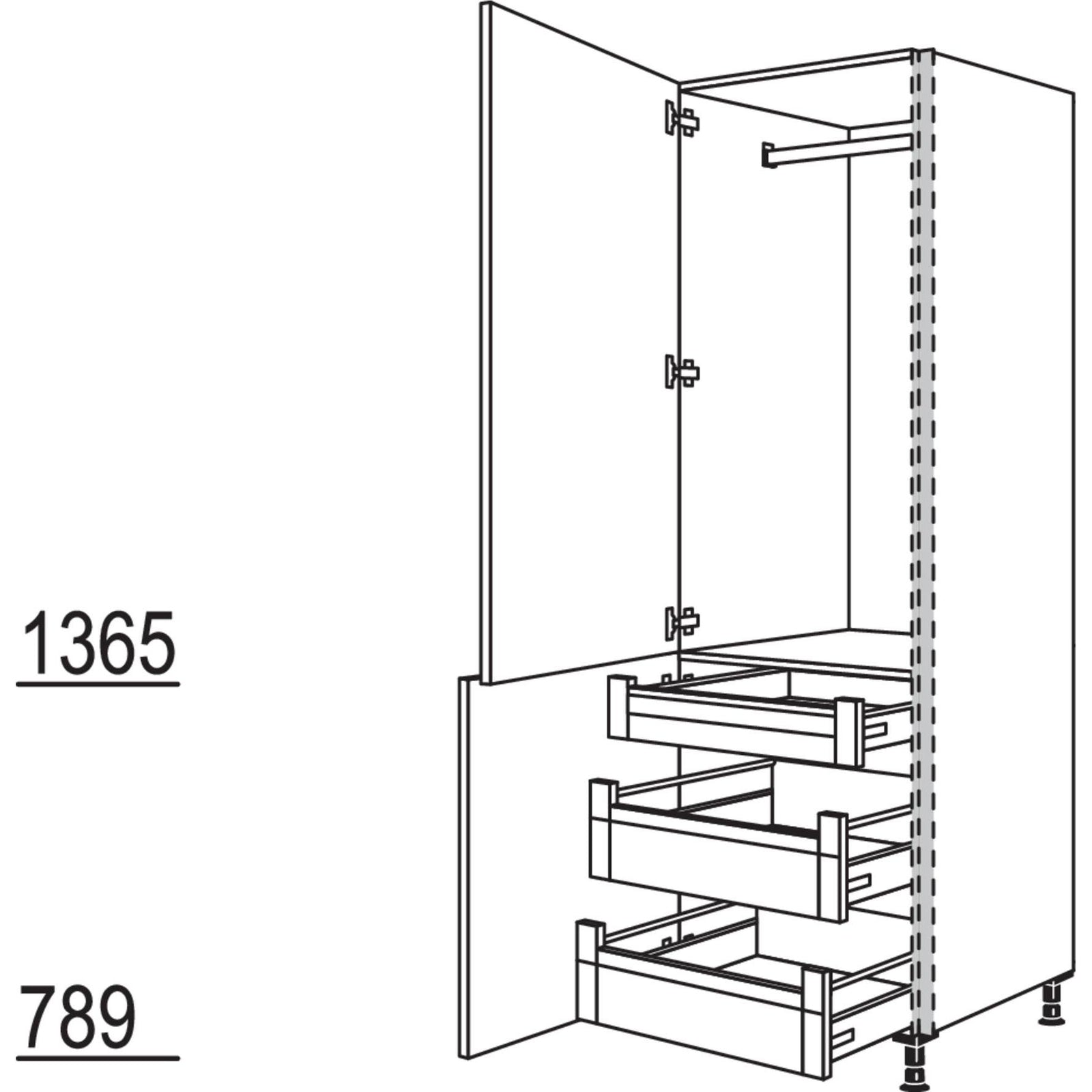 Nobilia XL-Garderobenschrank NHSWGIA40-2X 46194