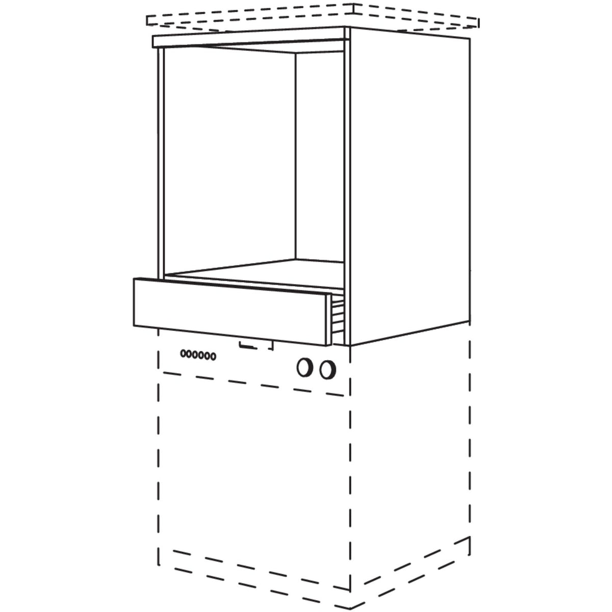 Nobilia XL-Geraete-Umbau Backofen - Geschirrspueler GOGSP60-X 32527