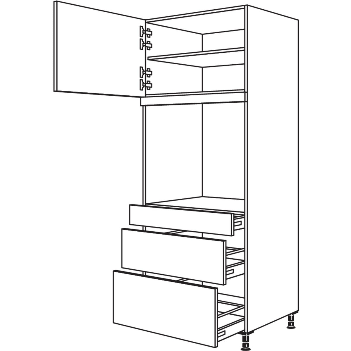 Nobilia XL-Geraete-Umbau Backofen GAOS2A76-2X 41809