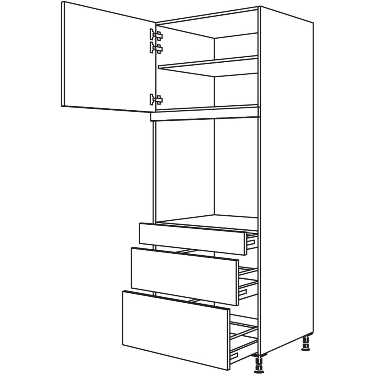 Nobilia XL-Geraete-Umbau Backofen GAOS2A76-3X 51809