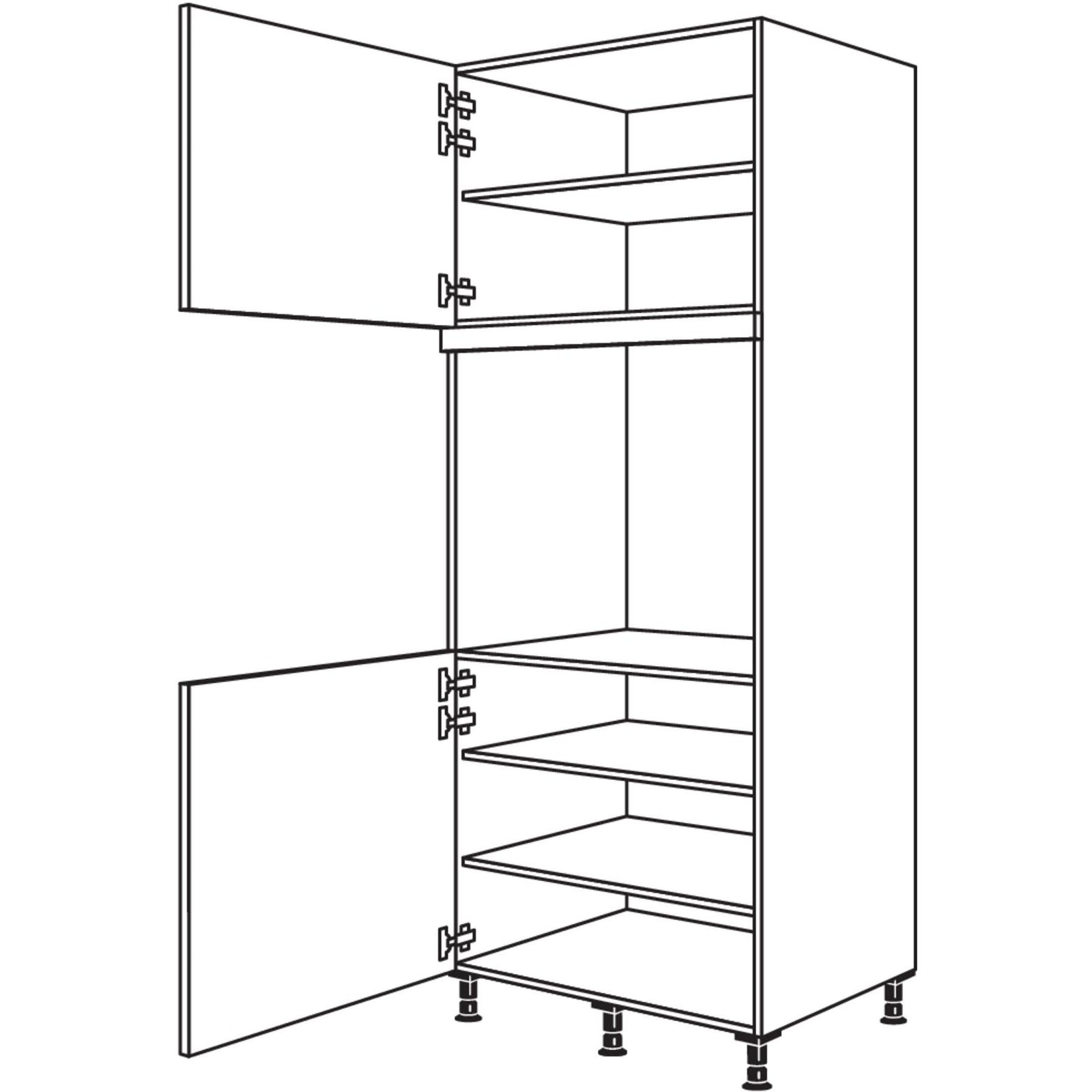 nobilia XL-reconversión de electrodomésticos horno GDAO76-3X 76,2 cm
