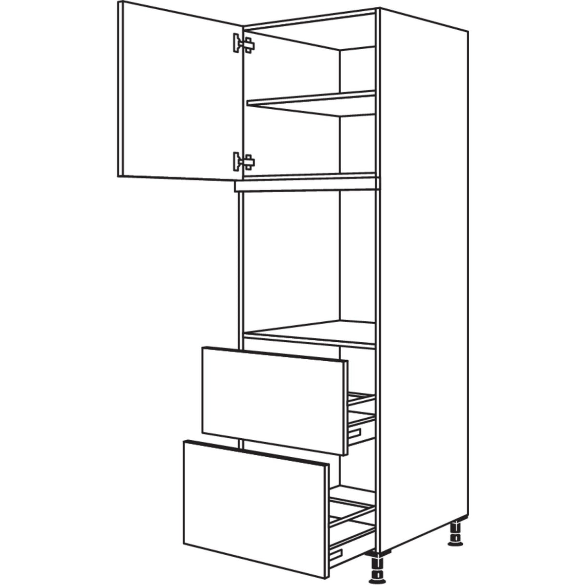Nobilia XL-Geraete-Umbau Backofen GDO2A-1X 33710