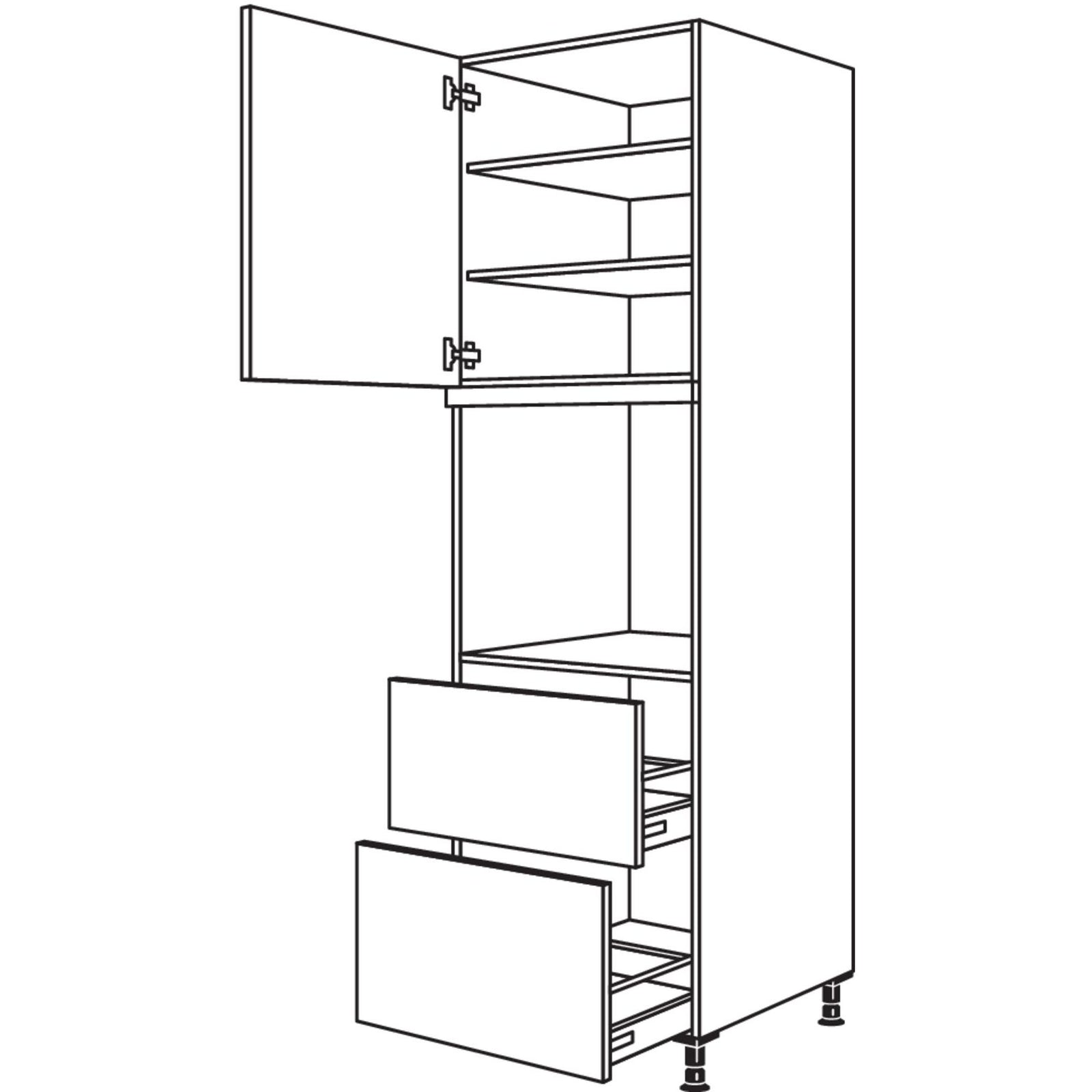 nobilia XL-Reforma de electrodomésticos Horno GDO2A-3X 60 cm
