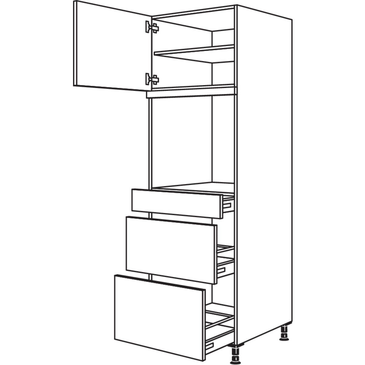 Nobilia XL-Geraete-Umbau Backofen GDOS2A-1X 32709
