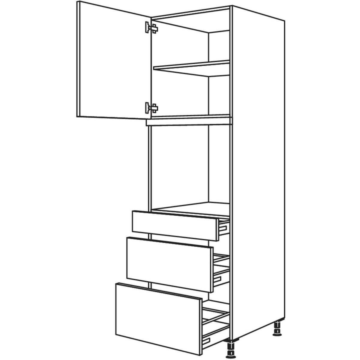 Nobilia XL-Geraete-Umbau Backofen GOS2A-2X 41708