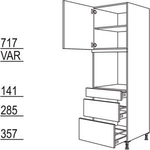 Nobilia XL-Geraete-Umbau Backofen GOS2A-2X 41708