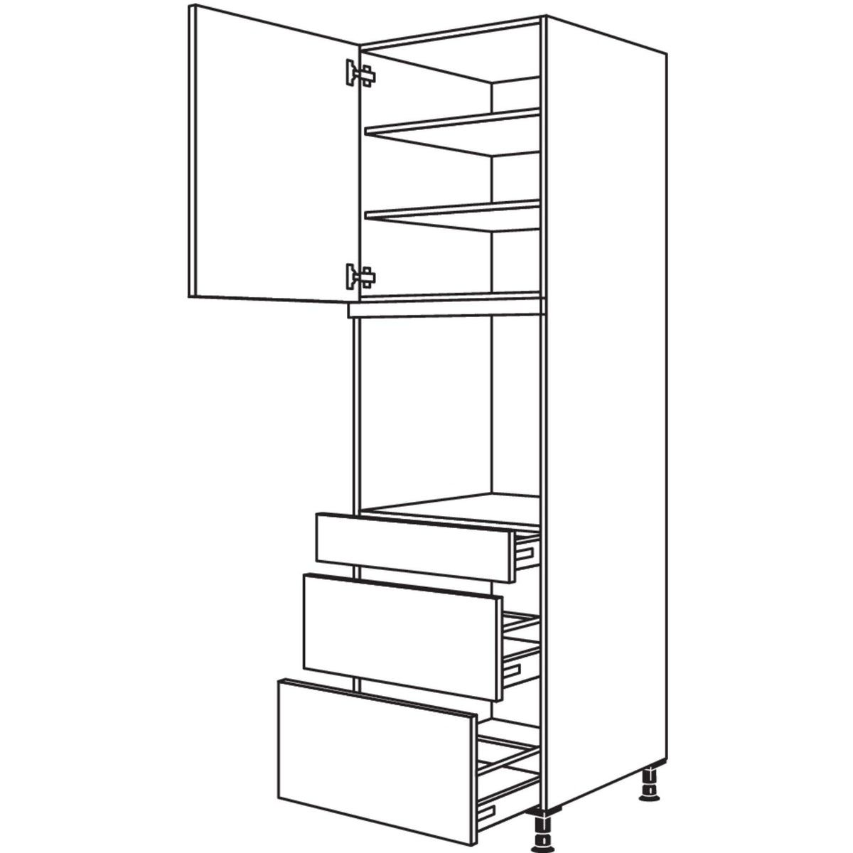 Nobilia XL-Geraete-Umbau Backofen GOS2A-3X 52708