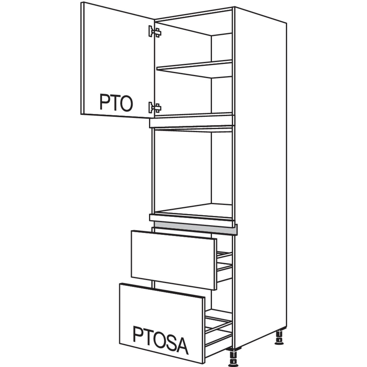 nobilia XL-Geraete-Umbau Backofen LGO2A-3X 53538