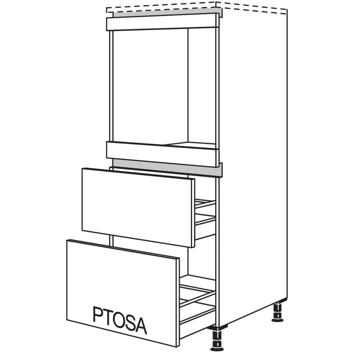 nobilia XL-Geraete-Umbau Backofen LGO2A-X 53408